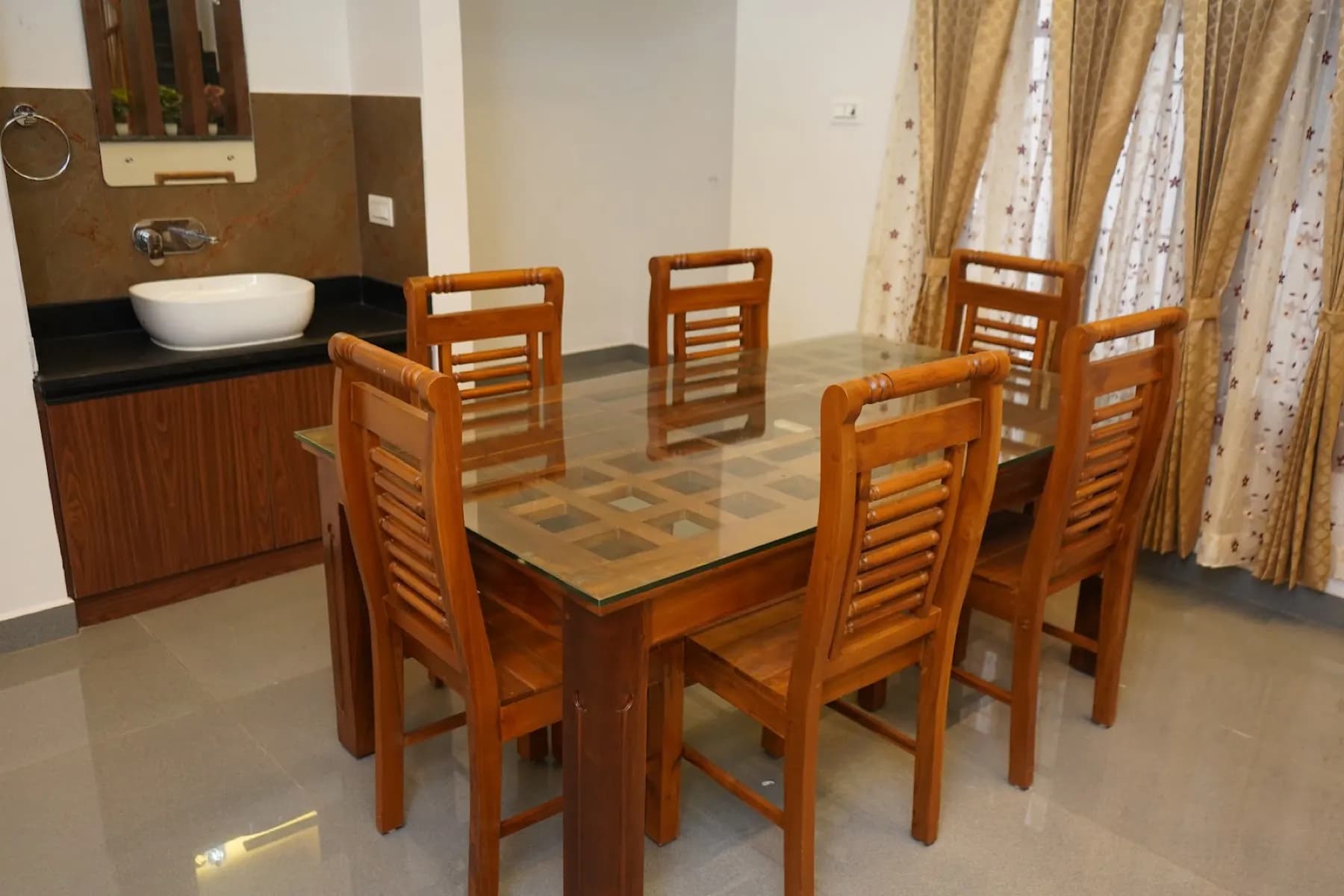 Dining table inside an MSS Resort villa